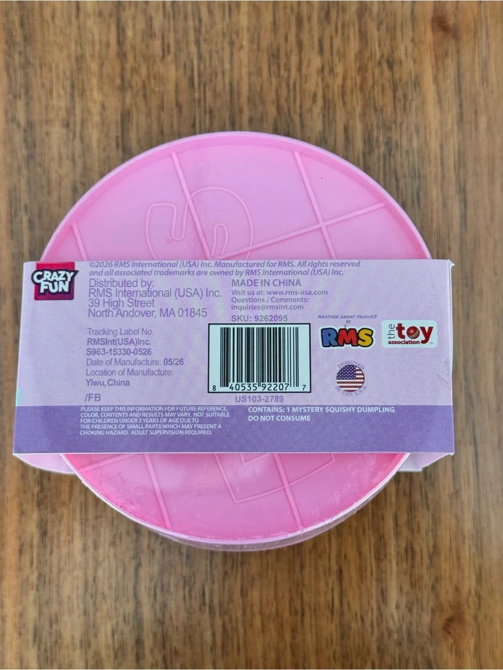 RMS Mystery Dumpling Cotton Candy Edition Scented Viral Squishy Factory Sealed